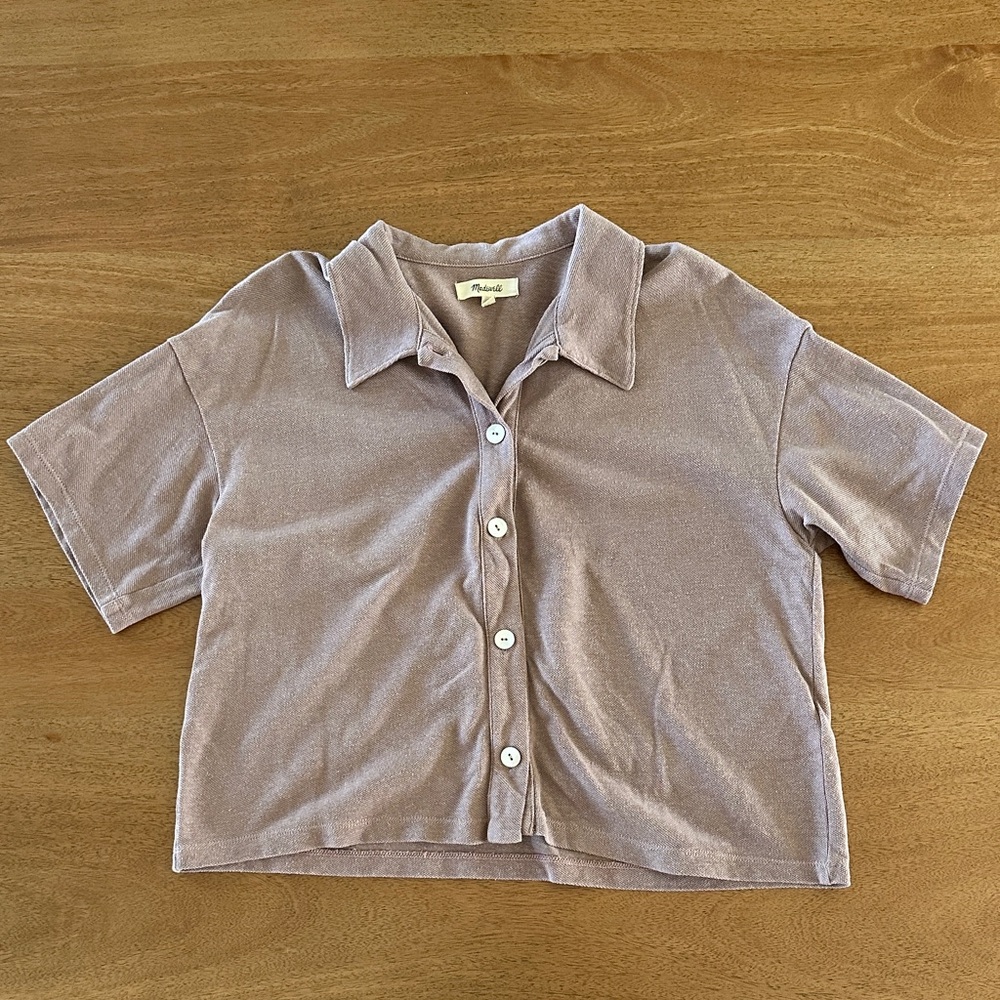 Madewell oversized hemp button up